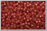 RR-11-4234, MIYUKI Rocailles, 11/0, salmon, dk. (dyed), trans., silver-ld., duracoat, 10g