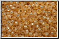 RR-11-0552, MIYUKI Rocailles, 11/0, apricot (dyed), lt., opal, silver-ld., 10g