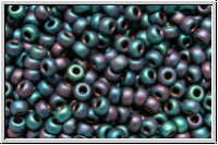 RR-11-2017, MIYUKI Rocailles, 11/0, blue, met., iris., matte, 10g