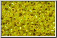 RR-11-4236, MIYUKI Rocailles, 11/0, yellow (dyed), trans., silver-ld., duracoat, 10g