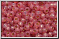RR-11-4237, MIYUKI Rocailles, 11/0, pink (dyed), trans., silver-ld., duracoat, 10g