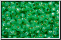 RR-11-4240, MIYUKI Rocailles, 11/0, green, mint (dyed), trans., silver-ld., duracoat, 10g