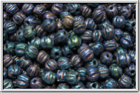 Melone, 3mm, blue, met., iris., 50 Stk.