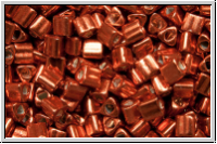 TG-11-0562, TOHO Triangles, 11/0, orange, sunburned, galv., met., 10g