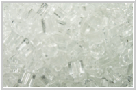 TG-11-0001, TOHO Triangles, 11/0, crystal, trans., 10g