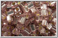 TG-11-0026, TOHO Triangles, 11/0, amethyst, lt., trans., silver-ld., 10g