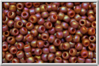 R-11-2640f, TOHO Rocailles, 11/0, orange, burnt, semi glazed, AB, 10g