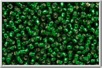 R-15-0036, TOHO Rocailles, 15/0, emerald, trans., silver-ld., 5g