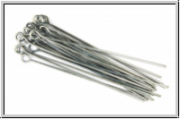 Kettel-/senstifte, 50/0,8mm, antiksilberfb., Metall, 20 Stk.