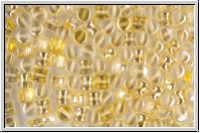 Diabolo-Beads, 5x5mm, crystal, trans., blond flare, 25 Stk.