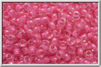 R-11-0987, TOHO Rocailles, 11/0, crystal, trans., pink-ld., 10g
