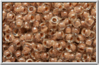 R-11-1067, TOHO Rocailles, 11/0, crystal, trans., mauve-ld., 10g