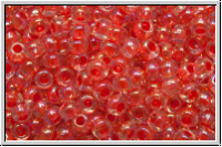 R-11-1845, TOHO Rocailles, 11/0, crystal, trans., rose-ld., AB, 10g