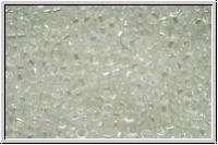 R-15-0161, TOHO Rocailles, 15/0, crystal, trans., AB, 5g