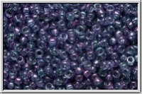R-15-0327, TOHO Rocailles, 15/0, mystic, trans., gold luster, 5g
