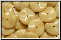 Ripple-Beads, 12mm, ivory, op., 12 Stk.