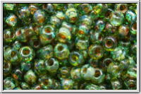 R-11-0314Y, TOHO Rocailles, 11/0, aquamarine, trans., picasso, 10g