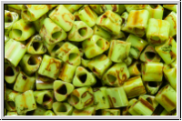 TG-11-0310Y, TOHO Triangles, 11/0, sour apple, op., picasso, 10g