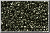 DB0452, MIYUKI Delica, 11/0, hematite, galv., met., 5g