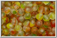 Bhm. Glasschliffperle, feuerpol., 4mm, SPRING-MIX, 50 Stk.