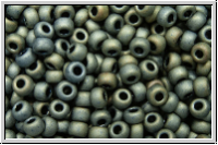 RR-11-2002, MIYUKI Rocailles, 11/0, grey, met., matte, 10g