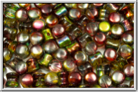 Diabolo-Beads, 5x5mm, crystal, trans., magic autumn, 25 Stk.