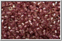 DB1745, MIYUKI Delica, 11/0, crystal, trans., spkl. antique rose-ld., AB, 5g