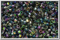 DB2206, MIYUKI Delica, 11/0, crystal, trans., magic blue, 5g