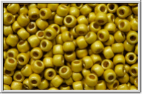 R-11-0590fPF, TOHO Rocailles, 11/0, gold, yellow, galv., met., perm.-finish, matte, 10g