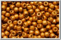 R-11-0591fPF, TOHO Rocailles, 11/0, gold, old, galv., met., perm.-finish, matte, 10g