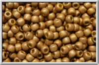 R-11-0592fPF, TOHO Rocailles, 11/0, golden fleece, galv., met., perm.-finish, matte, 10g