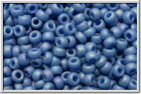 RR-11-4704, MIYUKI Rocailles, 11/0, blue, soft, op., glaze, matte, AB, 10g