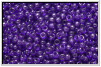 RR-15-1314, MIYUKI Rocailles, 15/0, red, violet (dyed), trans., 5g