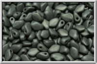 Gekko-Beads, 3x5mm, hematite, met., matte, 50 Stk.
