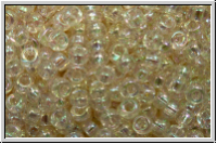 RR-11-2442, MIYUKI Rocailles, 11/0, blue, ivory, trans., gold luster, 10g