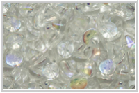 Button®-Beads, 4mm, crystal, trans., AB, 50 Stk.