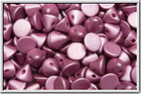 Button®-Beads, 4mm, white, alabaster, magenta met. matte, 50 Stk.