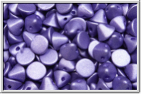 Button®-Beads, 4mm, white, alabaster, lavender met. matte, 50 Stk.