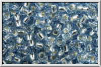 RR-11-0028, MIYUKI Rocailles, 11/0, blue, cornflower, trans., silver-ld., 10g
