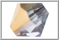 Preciosa Bicone, 4mm, crystal, trans., aurum, half, 50 Stk.