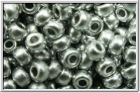RR-08-4587, MIYUKI Rocailles, 08/0, silver, met., satin, 10g