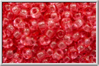 RR-11-1308, MIYUKI Rocailles, 11/0, crystal, trans., bubble gum pink dyed, 10g