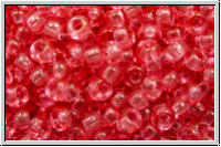 RR-11-1308, MIYUKI Rocailles, 11/0, crystal, trans., bubble gum pink dyed, 10g
