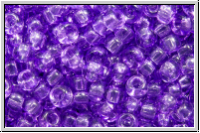 RR-11-1313, MIYUKI Rocailles, 11/0, crystal, trans., blue violet dyed, 10g