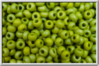 PR-11-54430M, PRECIOSA Rocailles, 11/0, olivine, op., matte, AB, 20g