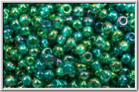 PR-11-51710, PRECIOSA Rocailles, 11/0, emerald, lighter, trans., AB, 20g
