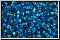 PR-11-67150, PRECIOSA Rocailles, 11/0, blue zircon, trans., silver-ld., 20g