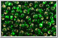 PR-11-57060, PRECIOSA Rocailles, 11/0, green, forest, dk., trans., silver-ld., 20g