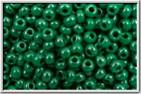 PR-11-58240, PRECIOSA Rocailles, 11/0, green, jade, dk., op., luster, 20g