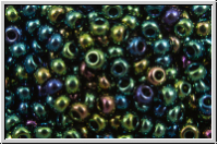PR-11-59155, PRECIOSA Rocailles, 11/0, green, met., iris., 20g